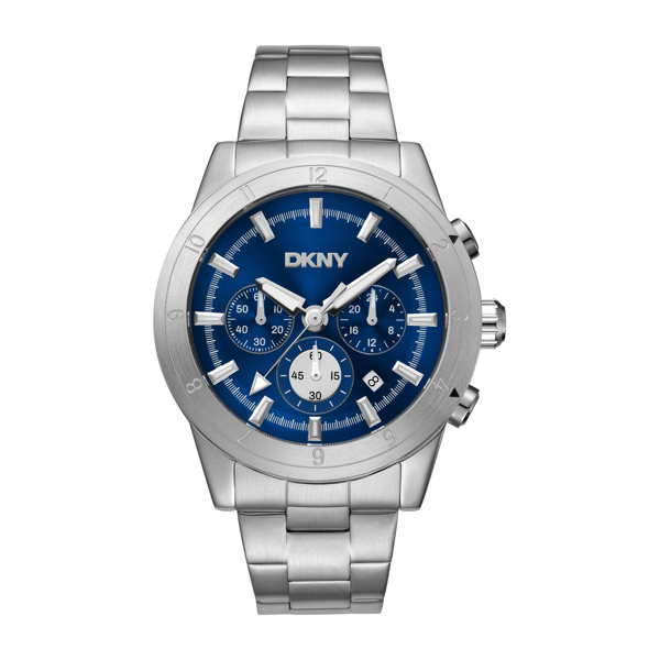 Mens DKNY Bryant Park Chronograph Blue Dial Watch - DK1G051M0055