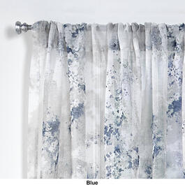 Bradi Abstract Print Sheer Panel - 50in. Wide