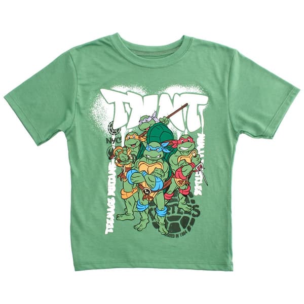 Boys (8-20) Teenage Mutant Ninja Turtles Short Sleeve Graphic Tee - image 