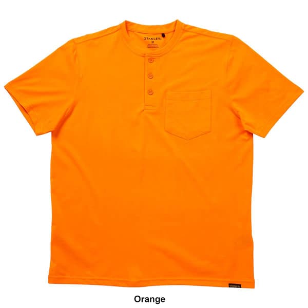 Mens Stanley&#174; Chest Pocket Solid Henley Tee - image 