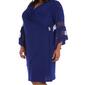 Plus Size R&M Richards Angel Sleeve Wrap Dress w/Rhinestone Trim - image 4