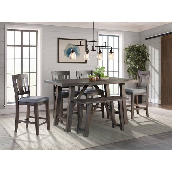 Elements Cash Counter Height Dining Bench
