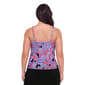 Plus Size American Beach Paisley Party Hanky Hem Tankini Swim Top - image 2
