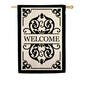 Evergreen Cambridge Welcome Applique Garden Flag - image 1