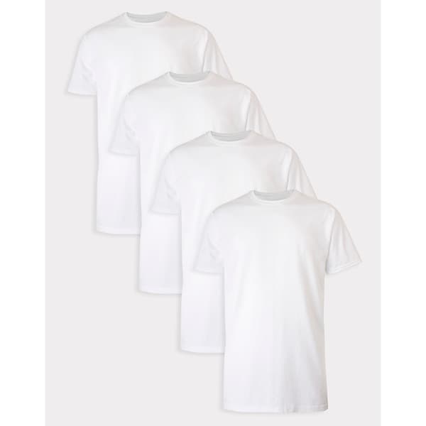 Mens Tall Hanes Ultimate&#174; Fresh IQ 4pk. Crew Neck Tees