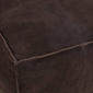 9th & Pike® Rustic Leather Pouf Ottoman - image 5