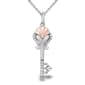 Enchanted by Disney Sterling Silver Rose Gold Ariel Pendant - image 1