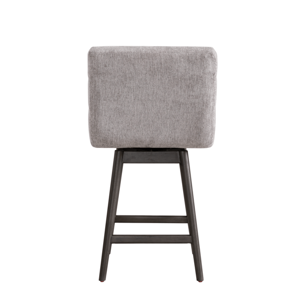 Armen Living Elias 26in. Grey Fabric Counter Height Barstool