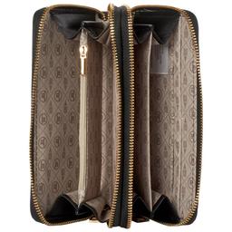 Womens London Fog Solid Double Zip-Around Wallet