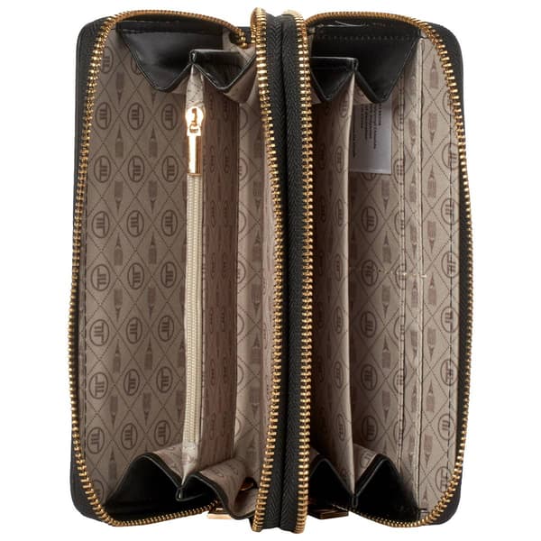 Womens London Fog Double Zip Around Wallet
