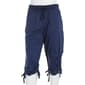 Petite da-sh Emma Rib Waist Ruched Cuff Capris Pants - image 5