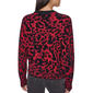 Womens DKNY Long Sleeve Abstract Crew Neck Sweater - image 2