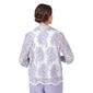 Womens Alfred Dunner Isn''t it Romantic Floral Lace 2Fer Blouse - image 2