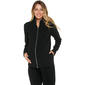 Womens Maternity Times Two Long Sleeve Solid Zip Front Mock Neck - image 1