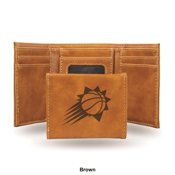 Mens NBA Phoenix Suns Faux Leather Trifold Wallet