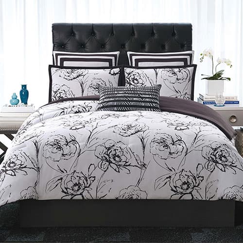 Christian Siriano New York&#40;R&#41; Graphic Floral Comforter Set - image 