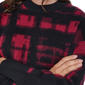 Womens DKNY Long Sleeve Brushed Plaid Crew Neck Sweater - image 4