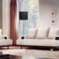 Simple Designs Brushed Nickel Drum Shade Floor Lamp - image 2