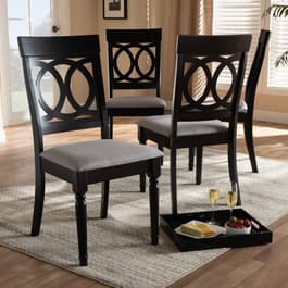 Baxton Studio Lucie Wooden Dining Chair - Set of 4