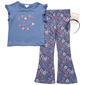 Girls (7-16) BTween(R) Free Spirit Tee w/ Floral Flare Leggings - image 1