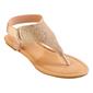 Womens Fifth & Luxe Glitter T-Strap Thong Sandals - image 1