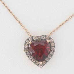 Le Vian(R) Garnet & Chocolate Diamonds(R) Pendant Necklace