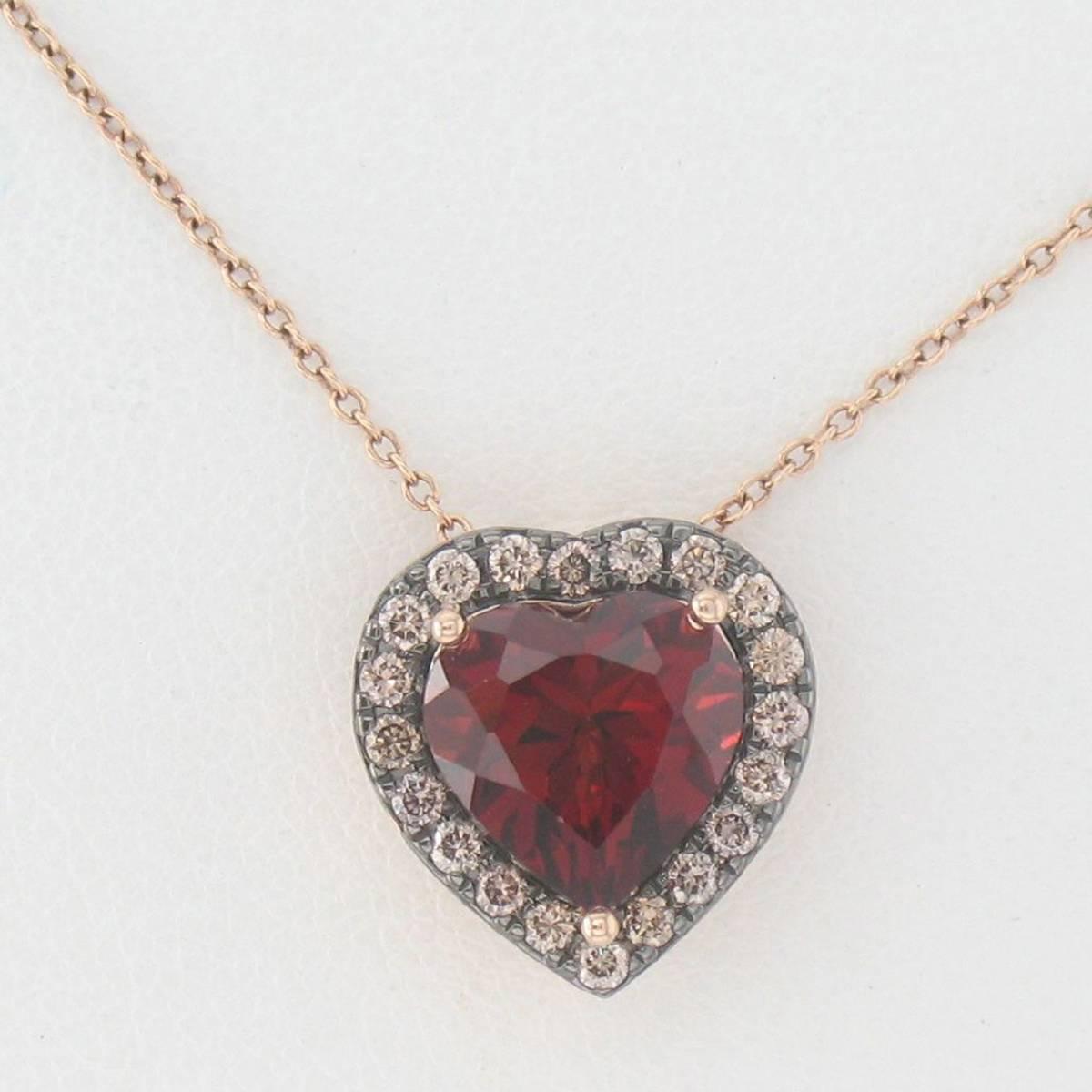 Le Vian(R) Garnet & Chocolate Diamonds(R) Pendant Necklace