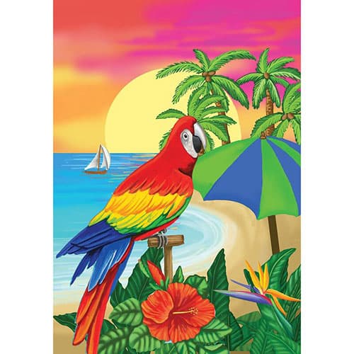 Briarwood Lane Paradise Parrot Garden Flag - image 