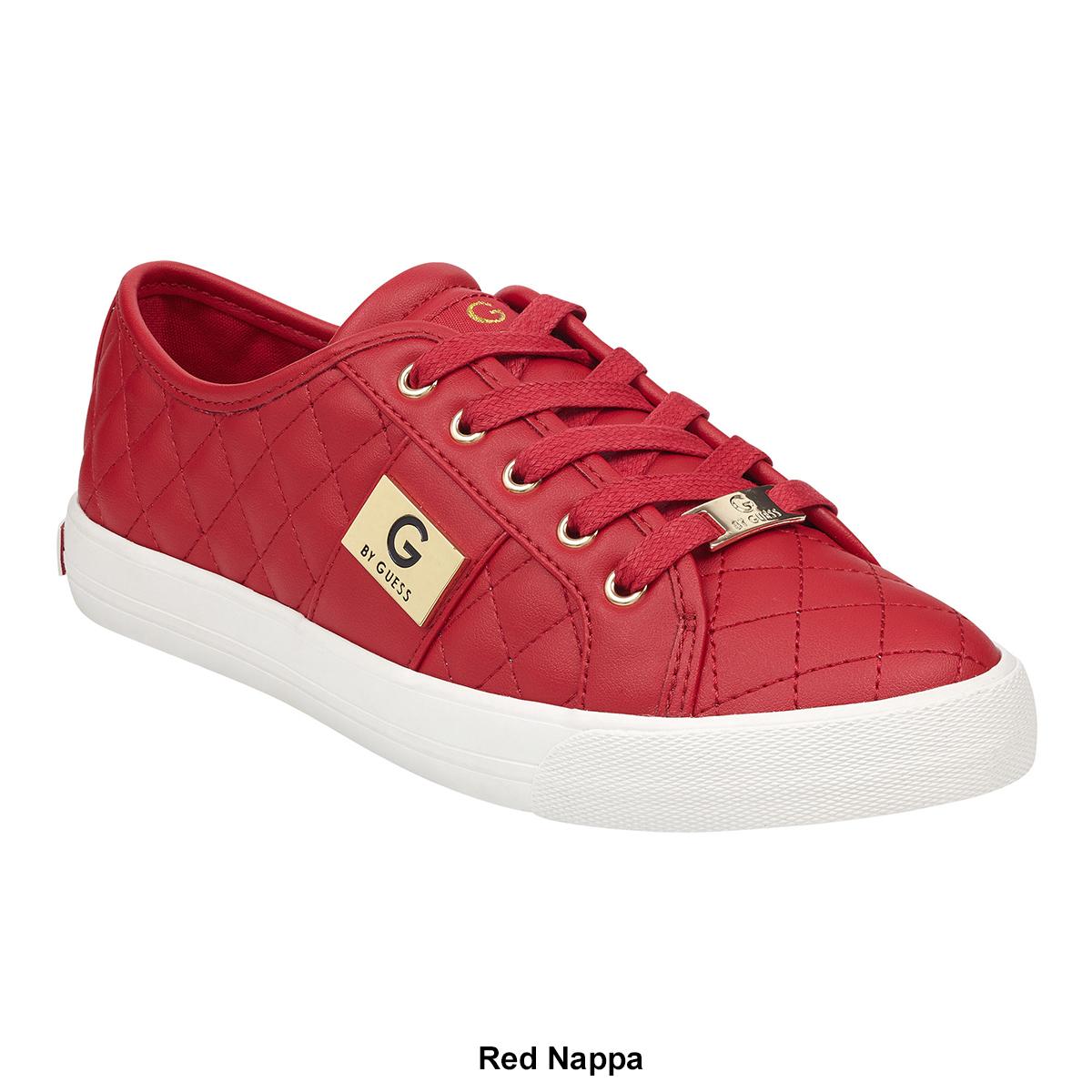 guess red trainers
