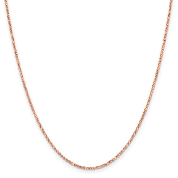 Gold Classics&#40;tm&#41; 1.65mm. 14kt. Rose Gold Spiga Chain Necklace - image 