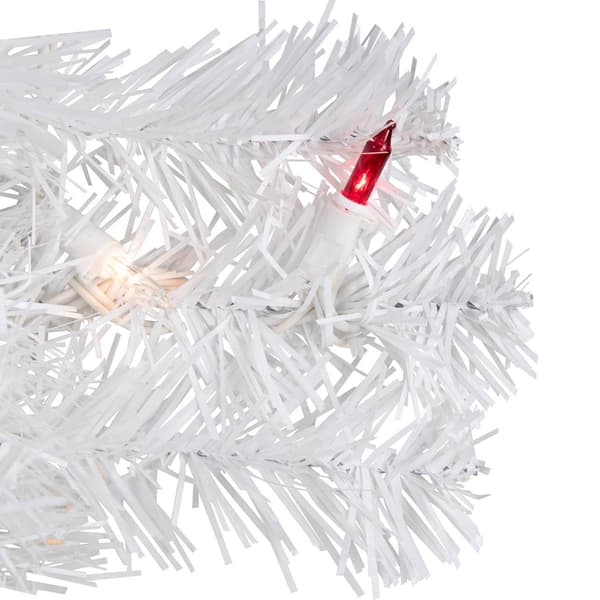 Northlight 18in. Pre-Lit White Artificial Christmas Tree