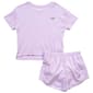 Girls (7-12) New Balance Rib Top w/ Abstract Short - Cyber Lilac - image 1