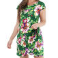 Womens Connected Apparel Short Sleeve Print ITY Sarong Dress - image 3