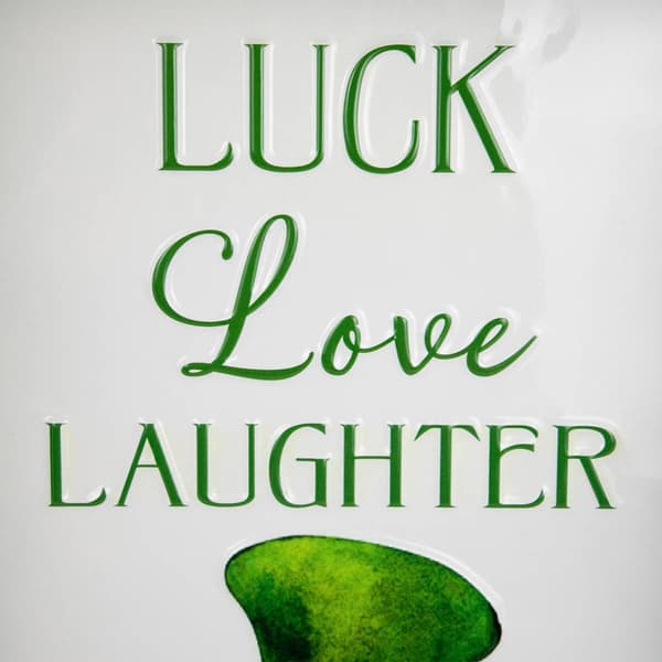 Northlight Seasonal Luck Love Laughter St. Patrick''s Wall Sign