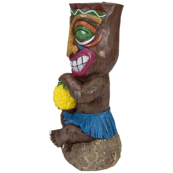 Northlight Seasonal Solar Polynesian Smiling Tiki Statue