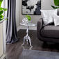 9th & Pike&#174; Silver Aluminum Oval Traditional Accent Table - image 2