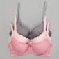Womens Laura Ashley 3pk. Geo Lace Push Bra-LS6204-3PKF - image 1