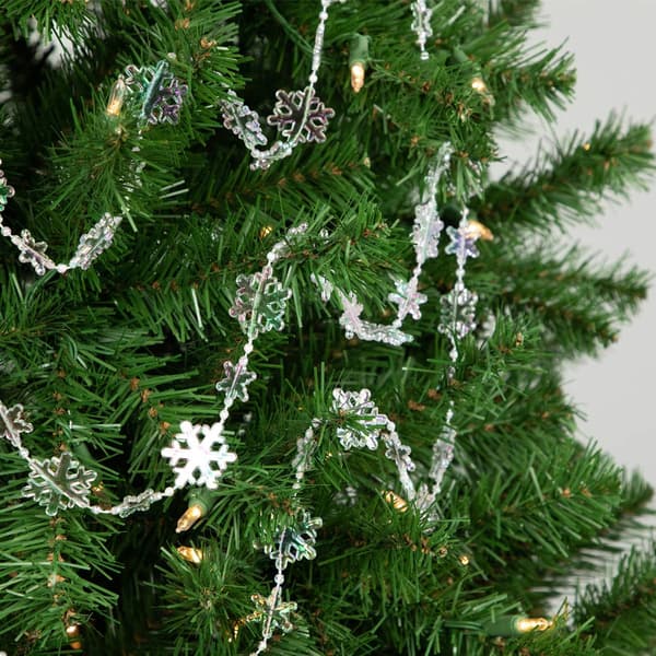 Northlight Seasonal Iridescent Snowflake Christmas Garland