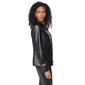 Womens DKNY Button Front Faux Leather Jacket - image 3