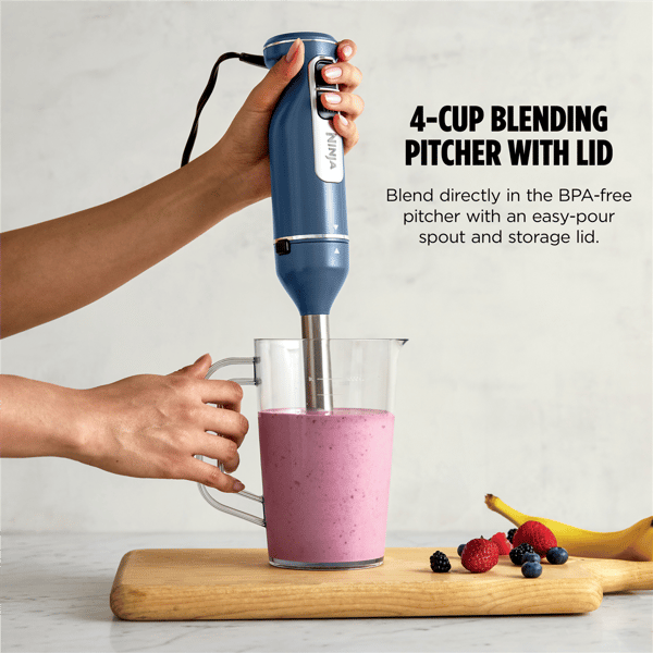 Ninja® Power Duo Immersion Blender with Whisk & Blending Vessel