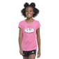 Girls (7-16) adidas(R) Cap Sleeve Bubble Text Tee - image 1