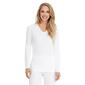 Womens Cuddl Duds&#40;R&#41; Softwear Long Sleeve Thermal V-Neck Top - image 1