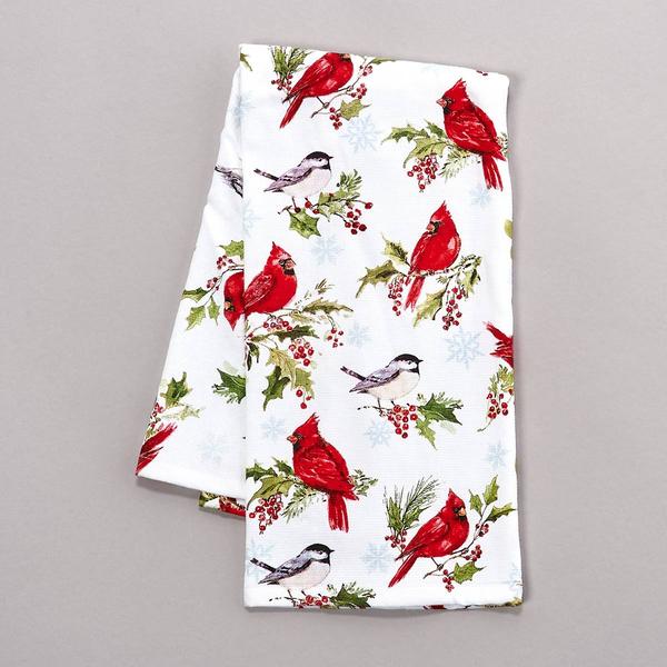 Kay Dee Winterberry Bird Toss Kitchen Towel - image 