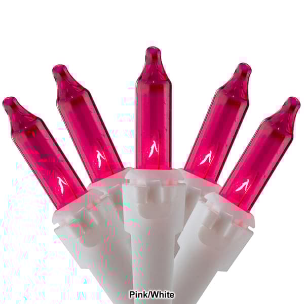 Northlight Seasonal 50ct. Pink Mini Christmas Light Set