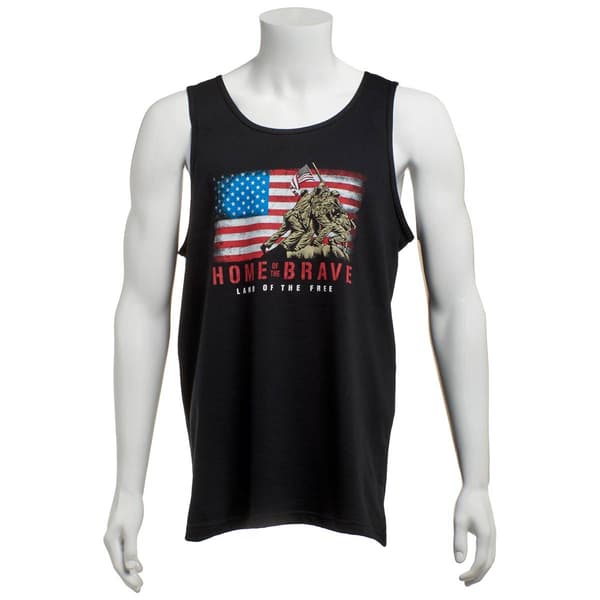 Mens Home of the Brave Up That Hill Graphic Tank Top - image 