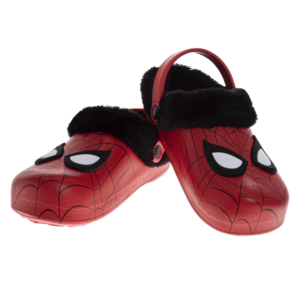 Big Boys Marvel™ Avengers Spider-Man Fuzzy Fleece Lined Clogs