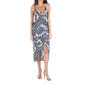 Womens 24/7 Comfort Apparel Cami Top Paisley Wrap Dress - image 1