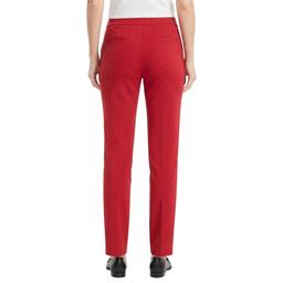 Womens Kasper Fly Front Solid Slim Crepe Pants