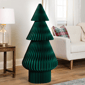 Northlight 4ft. Accordion Honeycomb Foldable Paper Christmas Tree - image 1