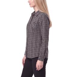 Womens NY Collection Long Sleeve Plaid Casual Button Down